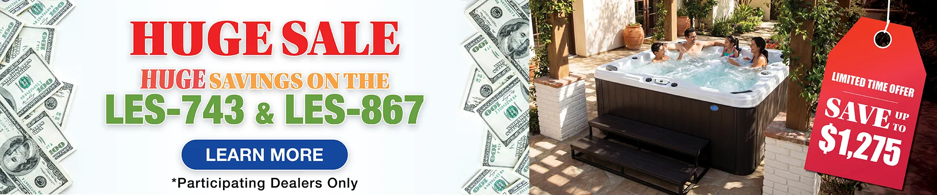 Calspas hot tub being used in a family setting - Alamogordo